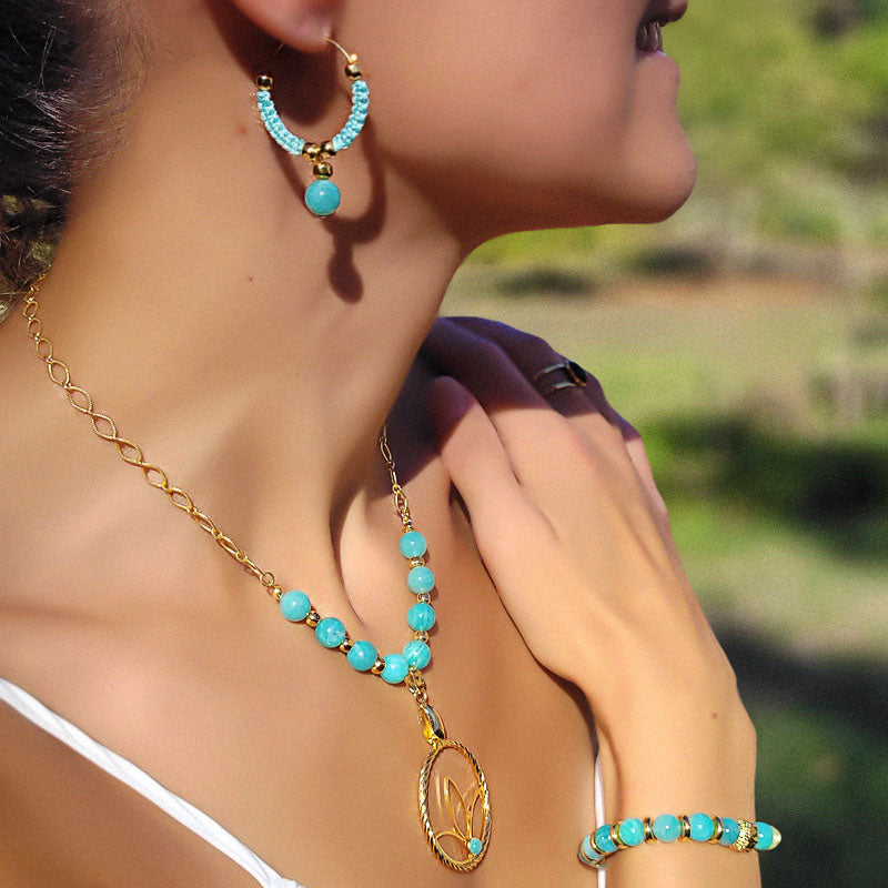 Boucles d'oreilles créoles Amazonia